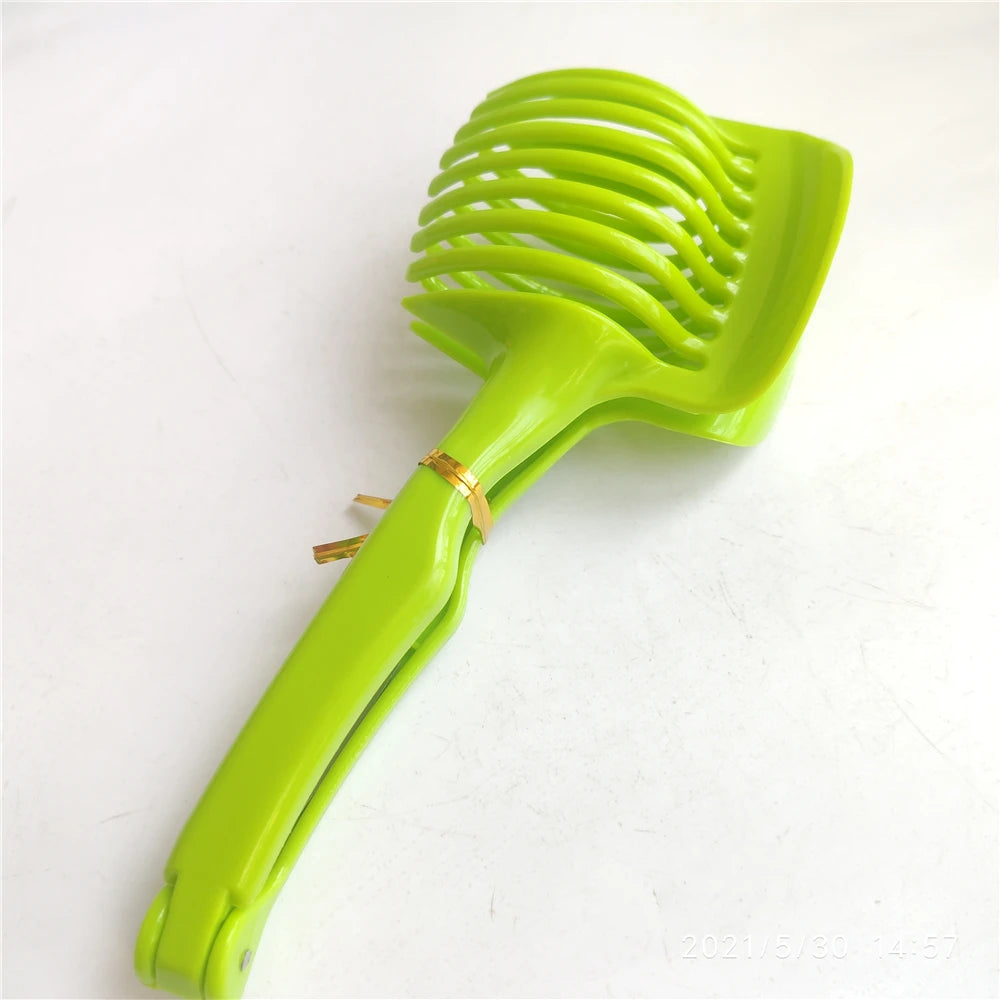 Handheld Tomato Onion Slicer Bread Clip Fruit Vegetable Cutting Lemon Shreadders Potato Apple Gadget Kitchen Accessories